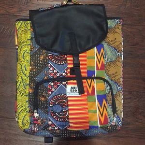 Traditional Multicolored African Backpack